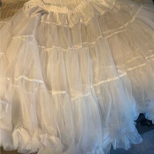 Elegant White Layered Dress